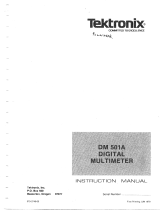 Tektronix DM501A User manual