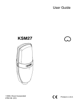 Shure KSM27 User manual