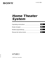 Sony HT-BE1 Owner's manual