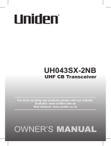 Uniden UH043SX-2NB Owner's manual