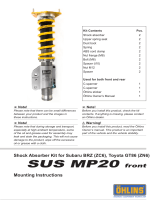 Ohlins SUSMP20 Mounting Instruction