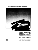 Zenith SENTRY 2 SLS2751Y  and warranty Owner's manual