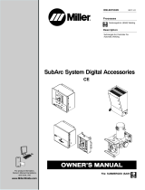 Miller SUBARC SYSTEM DIGITAL ACCESSORIES CE Owner's manual