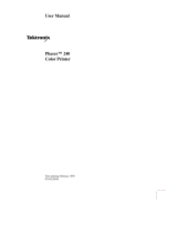 Tektronix Phaser 240 User manual