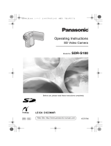 Panasonic SDRS100 Operating instructions