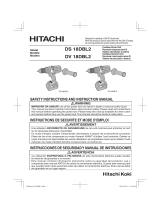 Hitachi DS 18DBL2 User manual