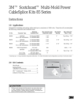 3M Scotchcast™ Multi-Mold Resin Splice Kit 85-16, 0 - 600 V, Non-Shielded, 10 /Case Operating instructions