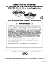 GTO PRO 4000XL Installation guide