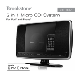 Brookstone iDesign Power Speaker User manual