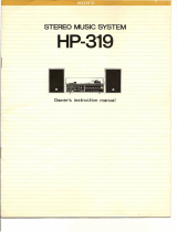 Sony HP-319 Owner's Instruction Manual