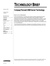 Compaq 307560-001 - ProLiant - 2500R Technology Overview