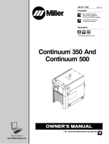 Miller CONTINUUM 350 AND 500 Owner's manual