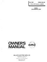 Miller SQUAREWAVE 1000 Owner's manual