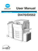 Minolta Di470 User manual