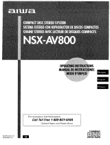 Aiwa NSX-AV800 Owner's manual