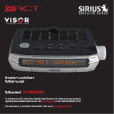 Sirius Satellite Radio XTR3CK User manual