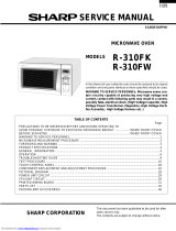 Sharp R310FW Owner's manual
