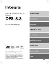 Integra DPS-8.3 Owner's manual