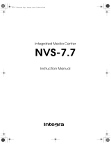 Integra NVS-7.7 Owner's manual