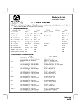 Audiovox AX-200 Installation guide