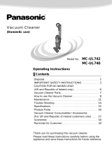 Panasonic MCUL742 Operating instructions