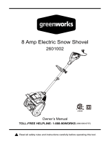 Greenworks 2601002 Owner's manual