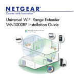 Netgear WN3000RP Installation guide