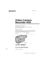 Sony CCD-TR2300 User manual