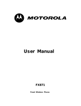 Motorola WVB-FXP871 User manual