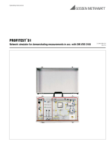 Gossen MetraWatt PROFITEST S1 Operating instructions