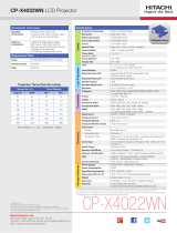 Hitachi CP-X4022WN Quick Manual