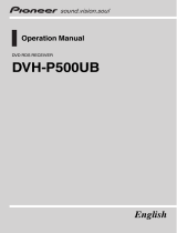 Pioneer DVH-P500UB User manual