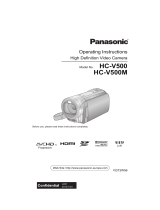Panasonic HCV500EP Operating instructions