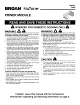 NuTone PM44 User manual