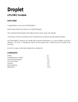 Consonance Droplet LP5.0MKII Owner's manual