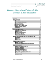 Genesis 5.3 Owners Manual And Set-Up Manual