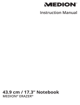 Medion ERAZER X784x Notebook Owner's manual