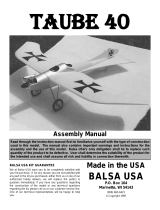 Balsa Taube 40 Assembly Manual