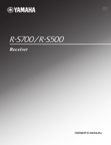 Yamaha R-S500BL Owner's manual