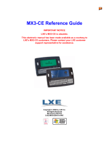 LXE MX3-CE Reference guide