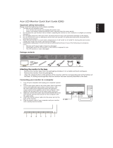 Acer V246HYL Quick start guide