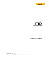 Fluke 1750 Three-Phase Power Quality Logger User manual