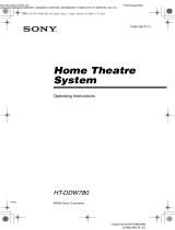 Sony HTDDW780 User manual