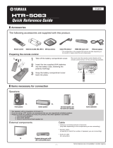 Yamaha HTR-5063 Reference guide