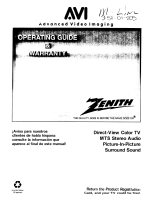Zenith m-line Operation Manual & Warranty