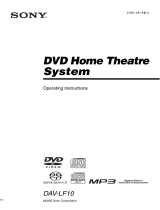 Sony DAV-LF10 Operating instructions