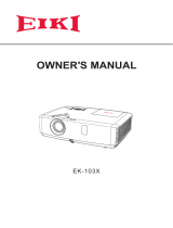 Eiki EK-103X User manual