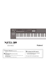 Roland XPS-10 Owner's manual