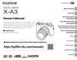 Fujifilm X-A3 XC16-50mm Kit - Brown User manual