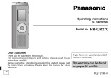 Panasonic RQT9198 User manual